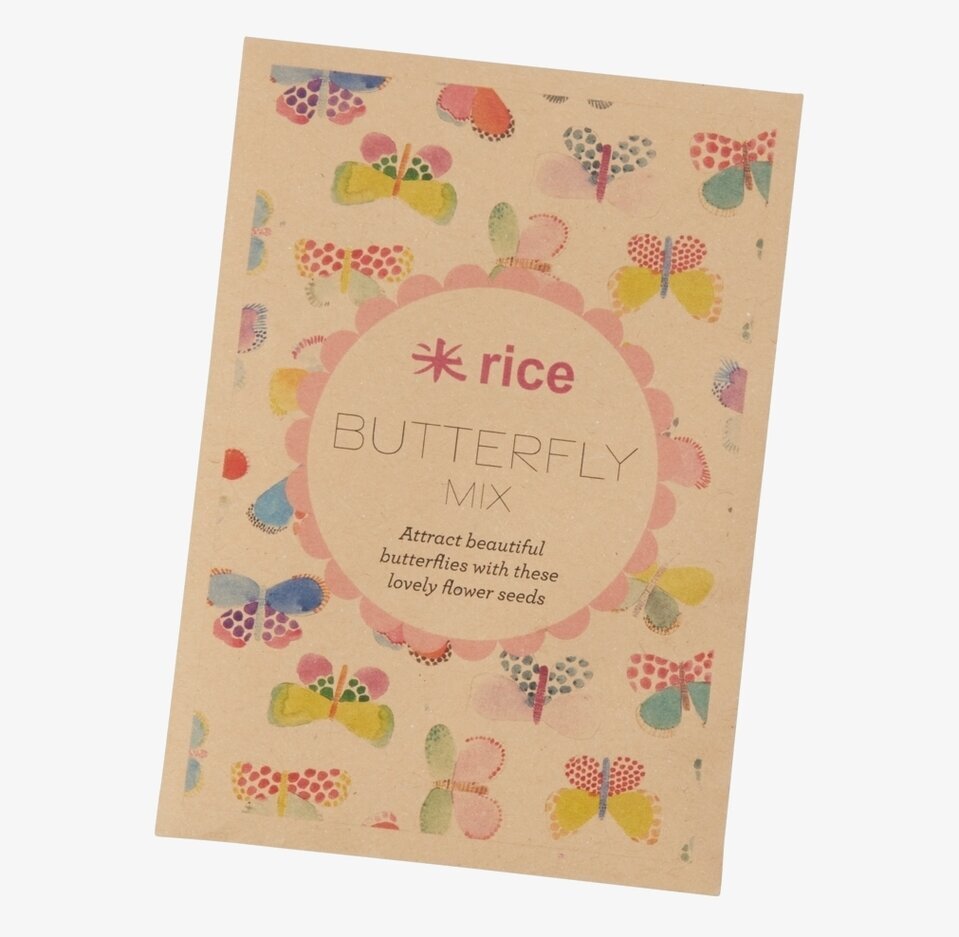 Blomfrön Blandad Mix från Rice för att locka fjärilar