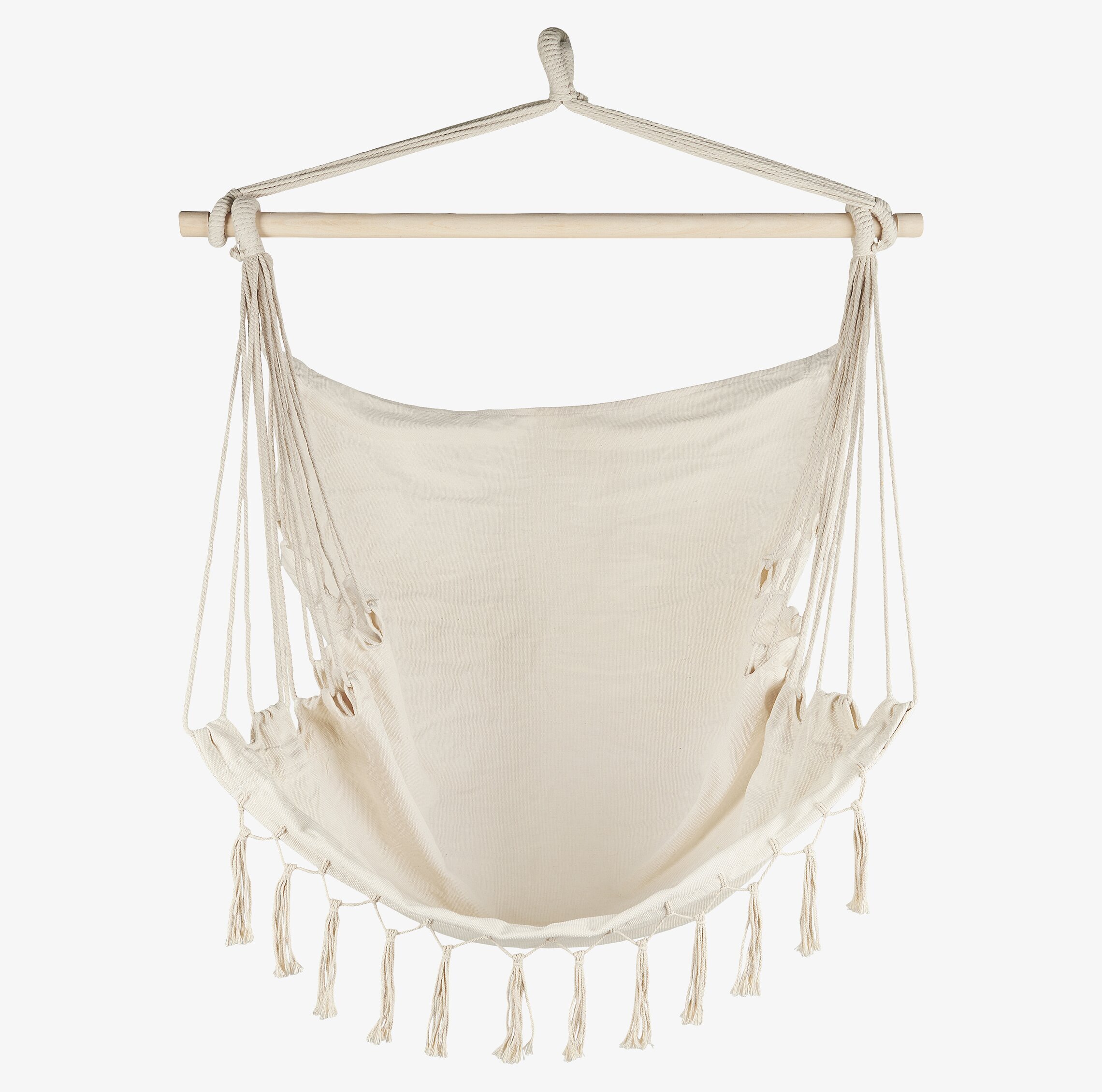 Hängstol Natur från IB Laursen i ljusbeige bomull och trä