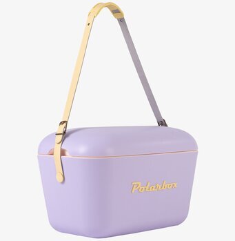 Bild av stilren kylväska i lila med 20 liters kapacitet