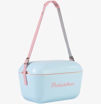 Foto av stilren och funktionell kylväska i pastellfärger