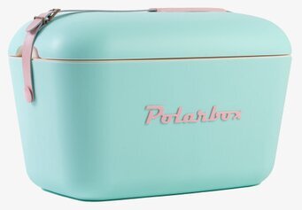 Bild av stilren och funktionell turkos kylväska