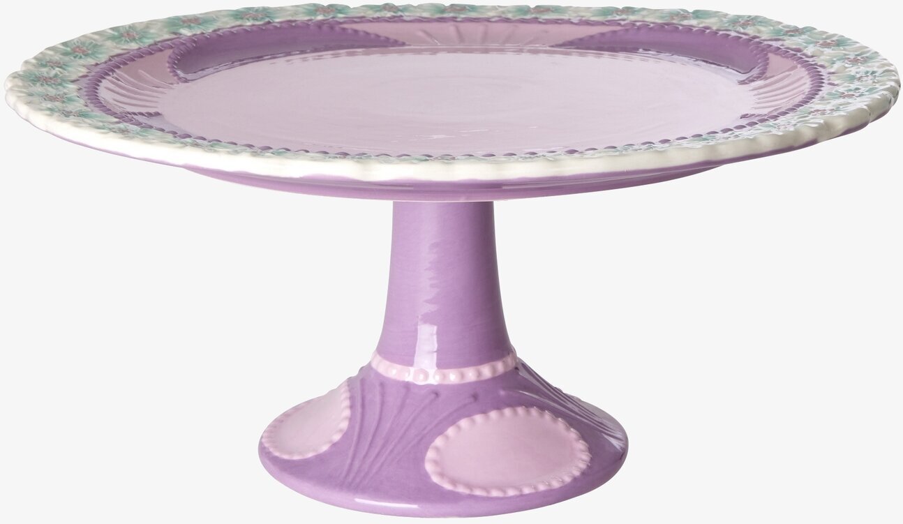 Kak/tårtfat Lavender Flower Design från Rice med blommönster