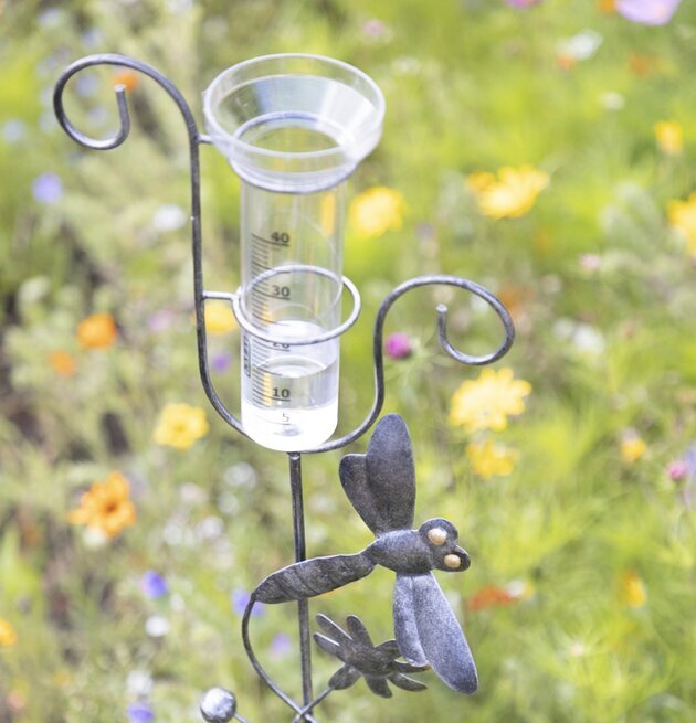 Regnmätare Trollslända Plåt Inkl Mätarglas från Different Design