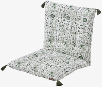 Foto av elegant och bekväm sittdyna med grönt motiv