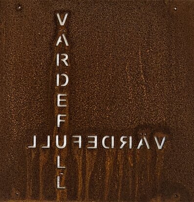 Bild av industriell skylt med rustik och unik design