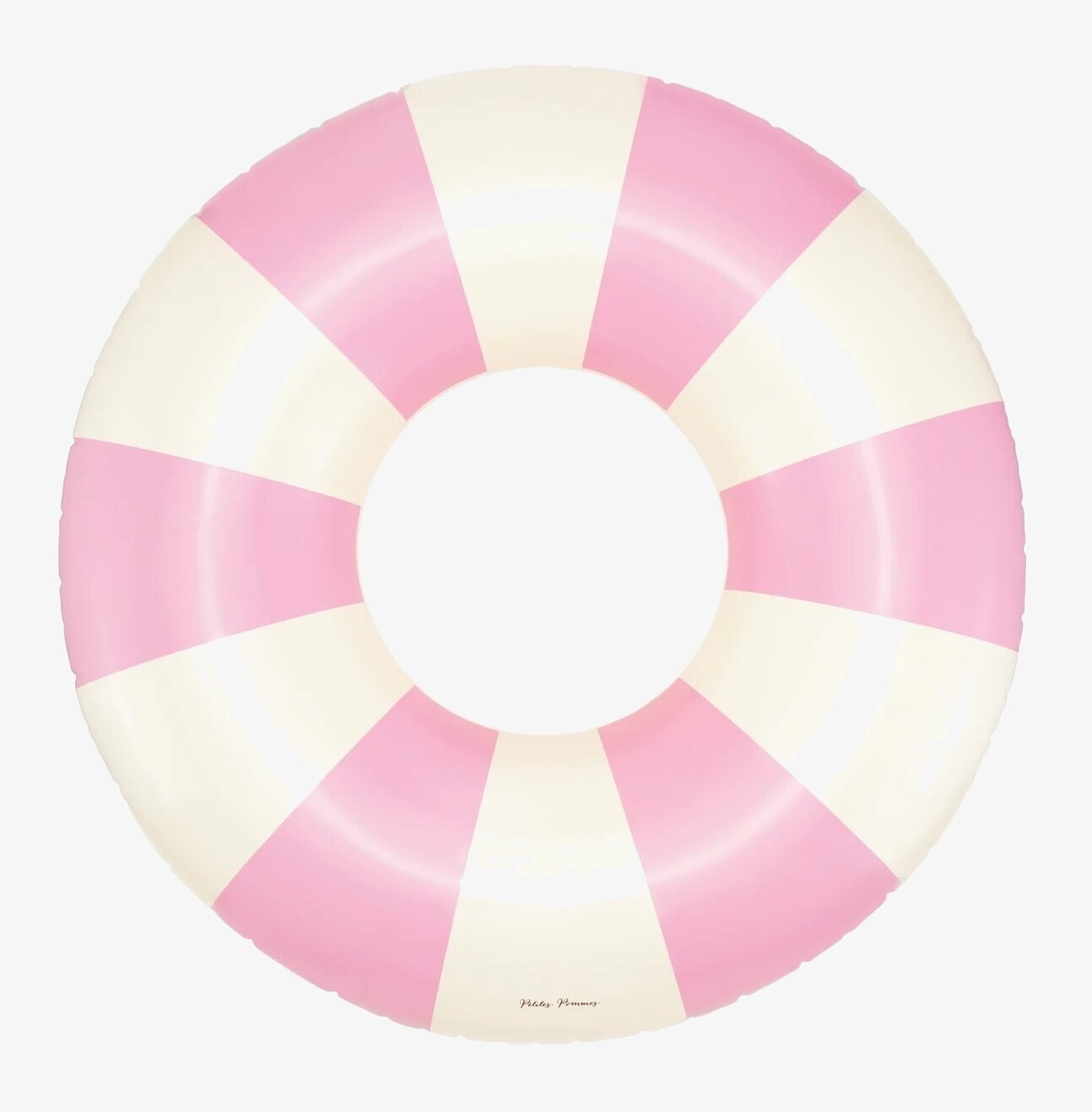 Badring Bubblegum - Petites Pommes med rosa och vita ränder