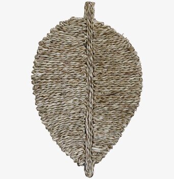 Bild av dekorativ bordstablett med bladformad design