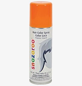 Bild av livlig orange hårspray för kreativ styling