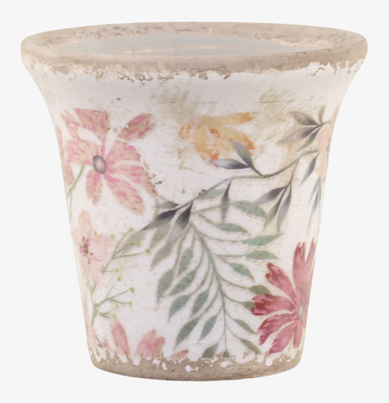 Auray Kruka Blomster Rosa/Antik Creme från Chic Antique