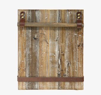 Bild av rustik pappershållare i återvunnet trä