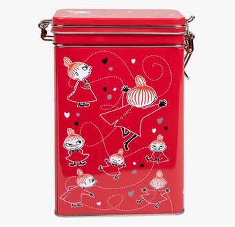 Bild av färgglad kaffeburk med Lilla My-design