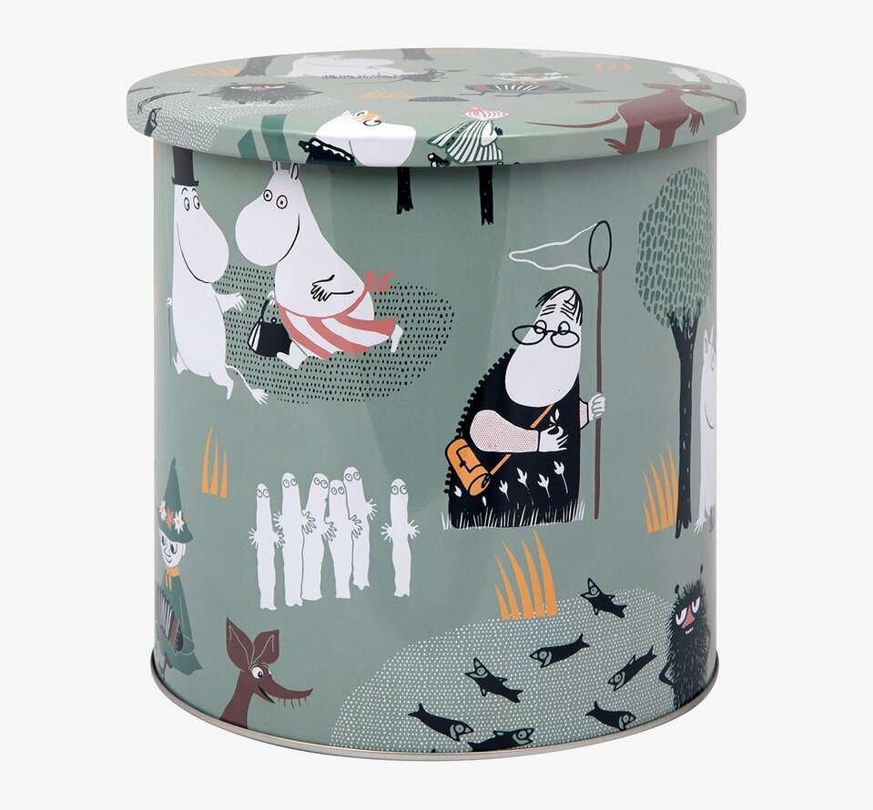 Plåtburk - Mumin Skogsutflykt Grön från Moomin by Martinex