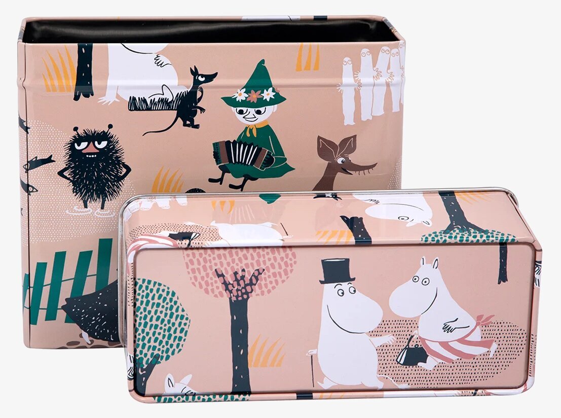 Kaffefilterburk - Mumin Skogsutflykt Rosa från Moomin by Martinex