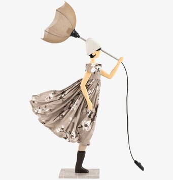 Bild av unik bordslampa med konstnärlig design