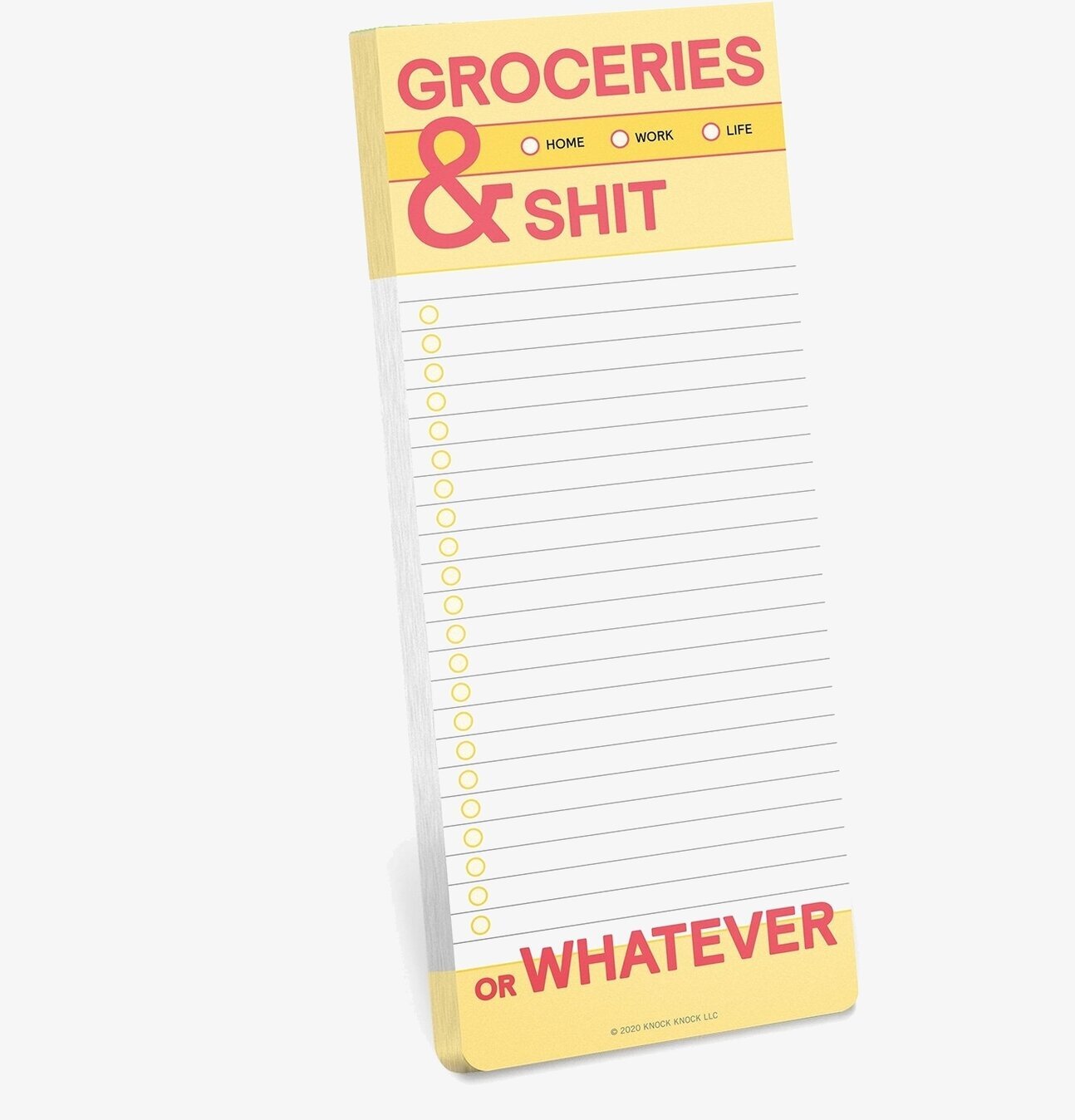 Groceries and Shit - Make-a-List från Knock Knock i färg