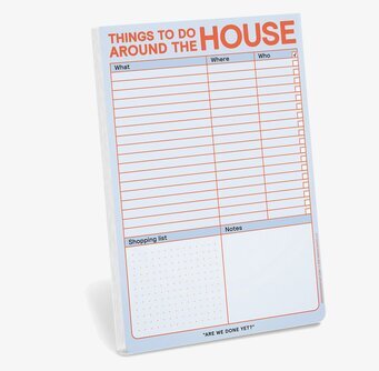 Bild av praktisk och strukturerad hushållsplaneringslista
