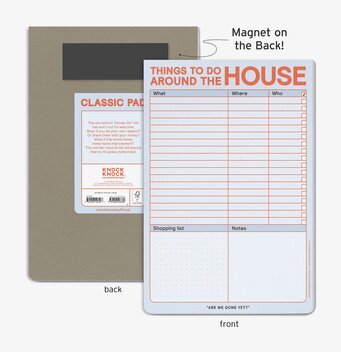 Bild av praktisk anteckningsblock för vardagssysslor