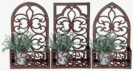 Krukhållare Vägg Järn från Gardenlife med intrikat design