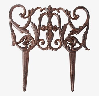 Bild av stilfull gjutjärnsrabattkant för trädgården