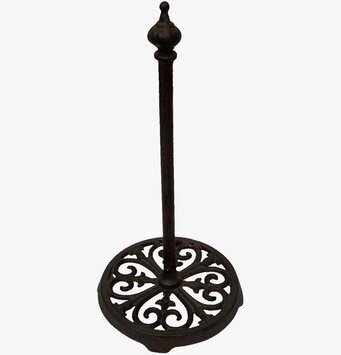 Bild av antikbrun pappershållare i gjutjärn