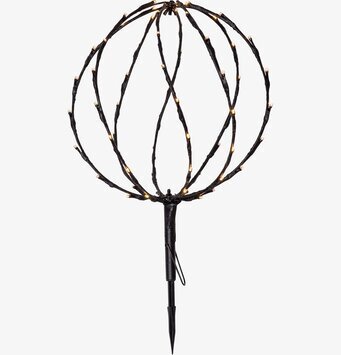 Foto av unik sfärisk utomhusdekoration med LED-ljus