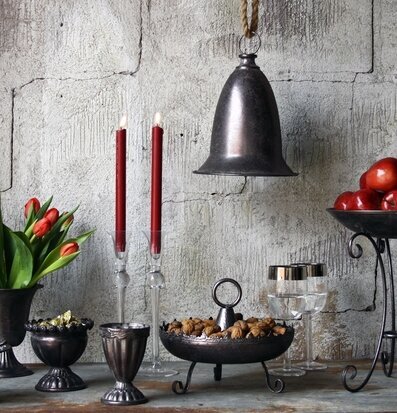 Bild av stilfull och dekorativ uppsättning i hemmet