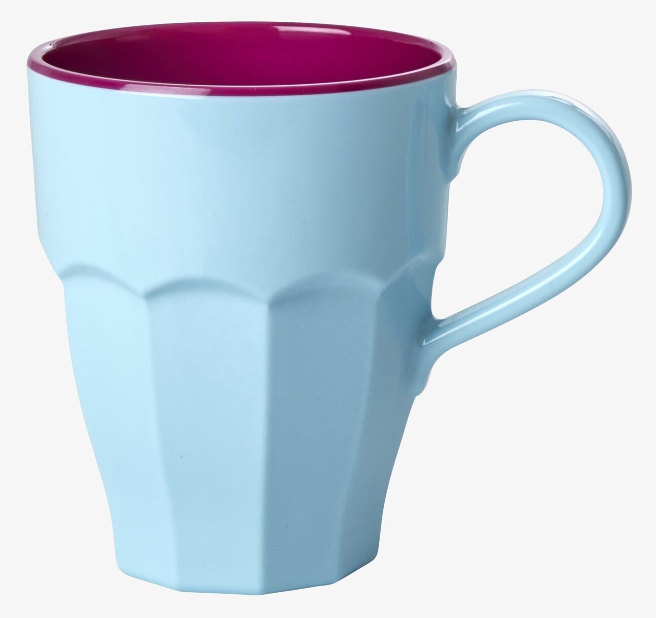 Mugg Melamin Mint från Rice i mintgrönt och lila färger