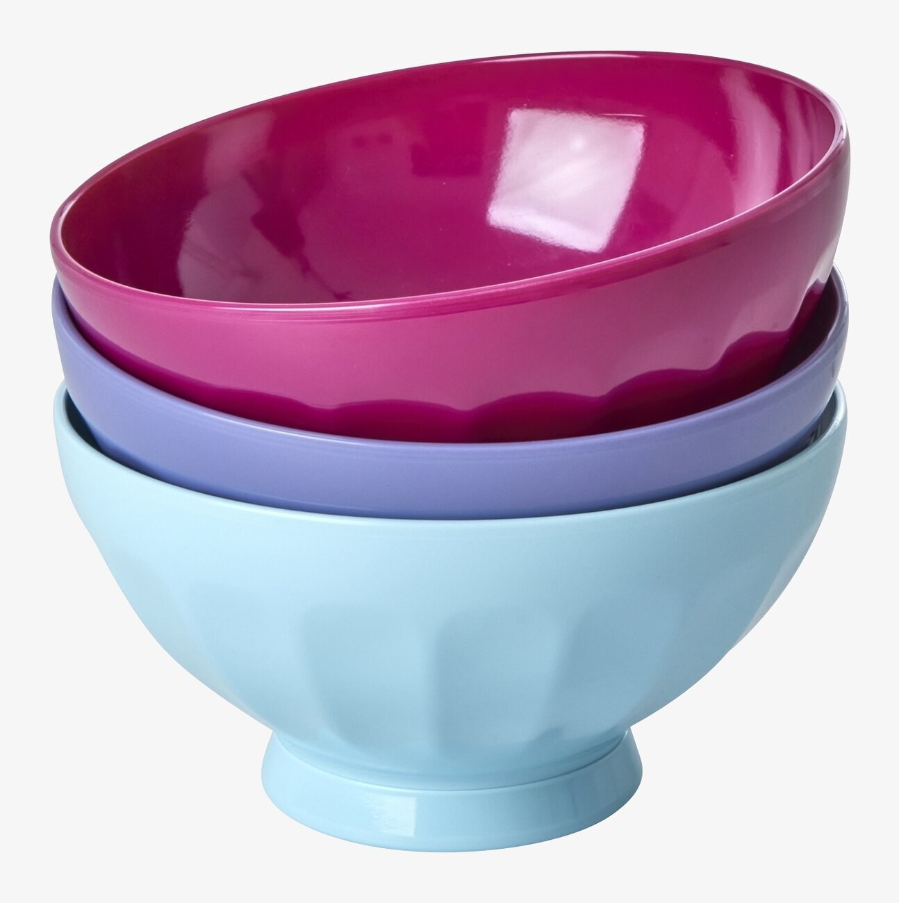 Skål Melamin Plommon från Rice i olika färger och storlekar