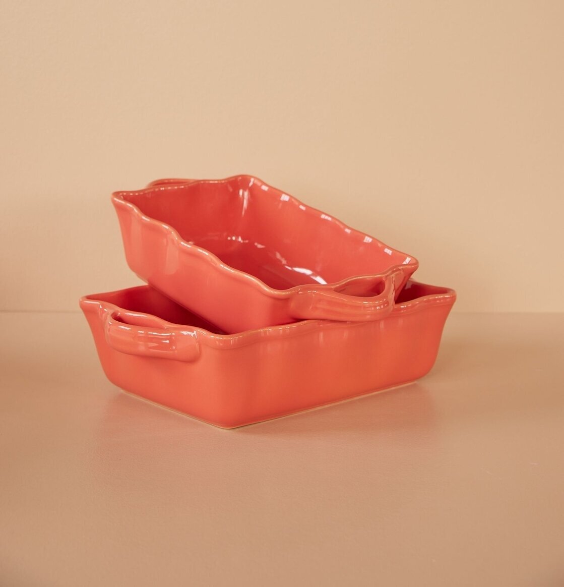 Ugnsform Large Korall från Rice i två storlekar, staplade