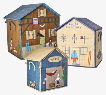 Bild av charmiga förvaringslådor med äventyrstema