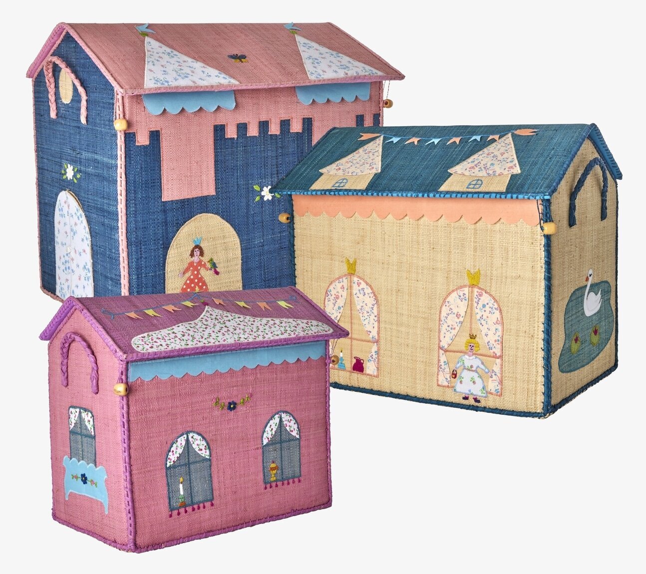 Förvaringshus Castle Theme Medium från Rice i barnrum