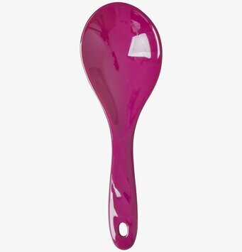 Foto av purpurfärgad salladssked med elegant design