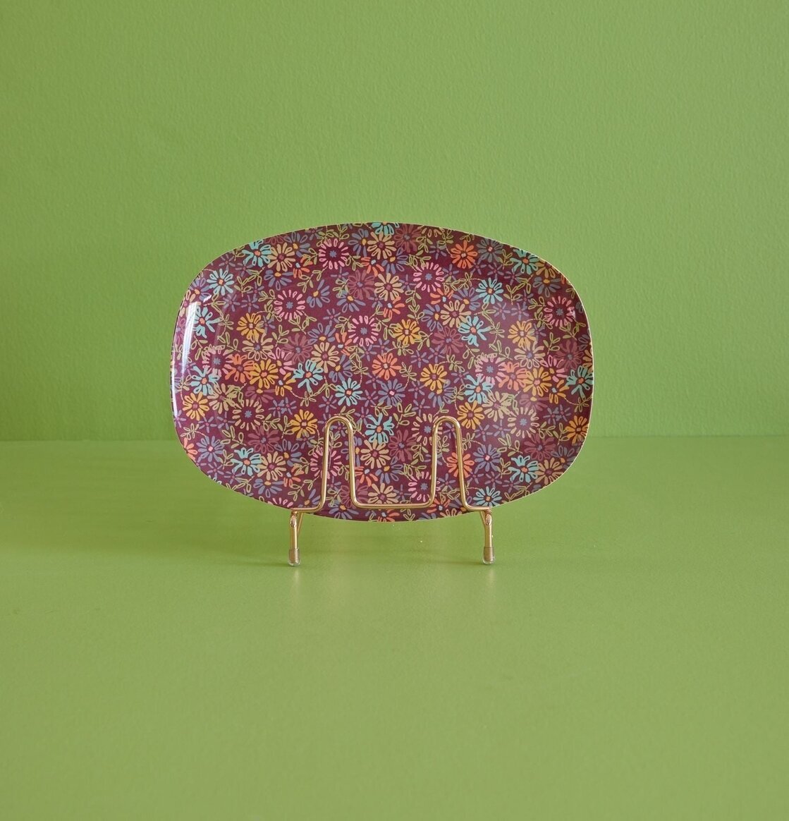 Tallrik Wild Vintage Flower Print från Rice med blommönster