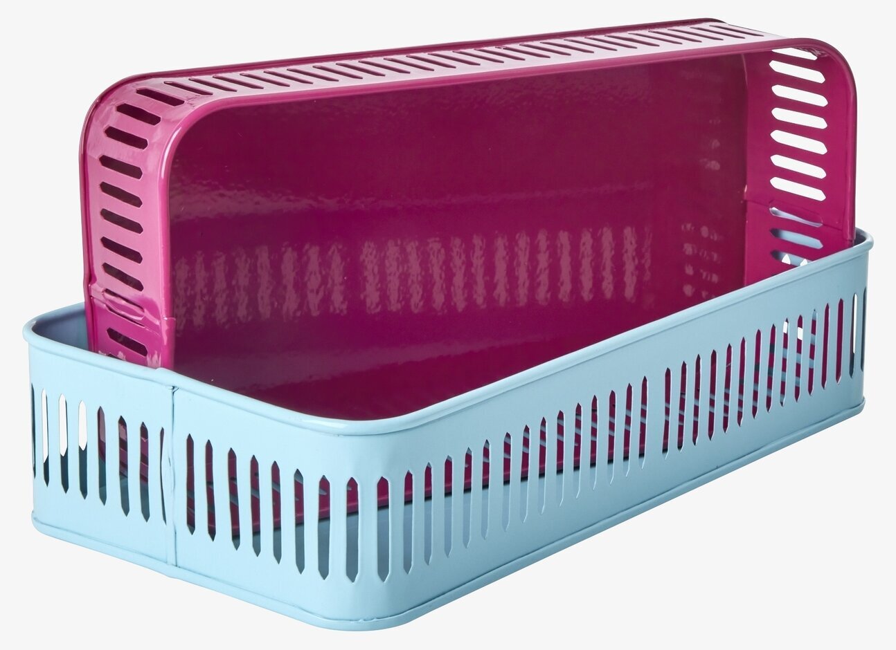 Plåtbricka Square Mint/Soft Plum från Rice i mint och plommon