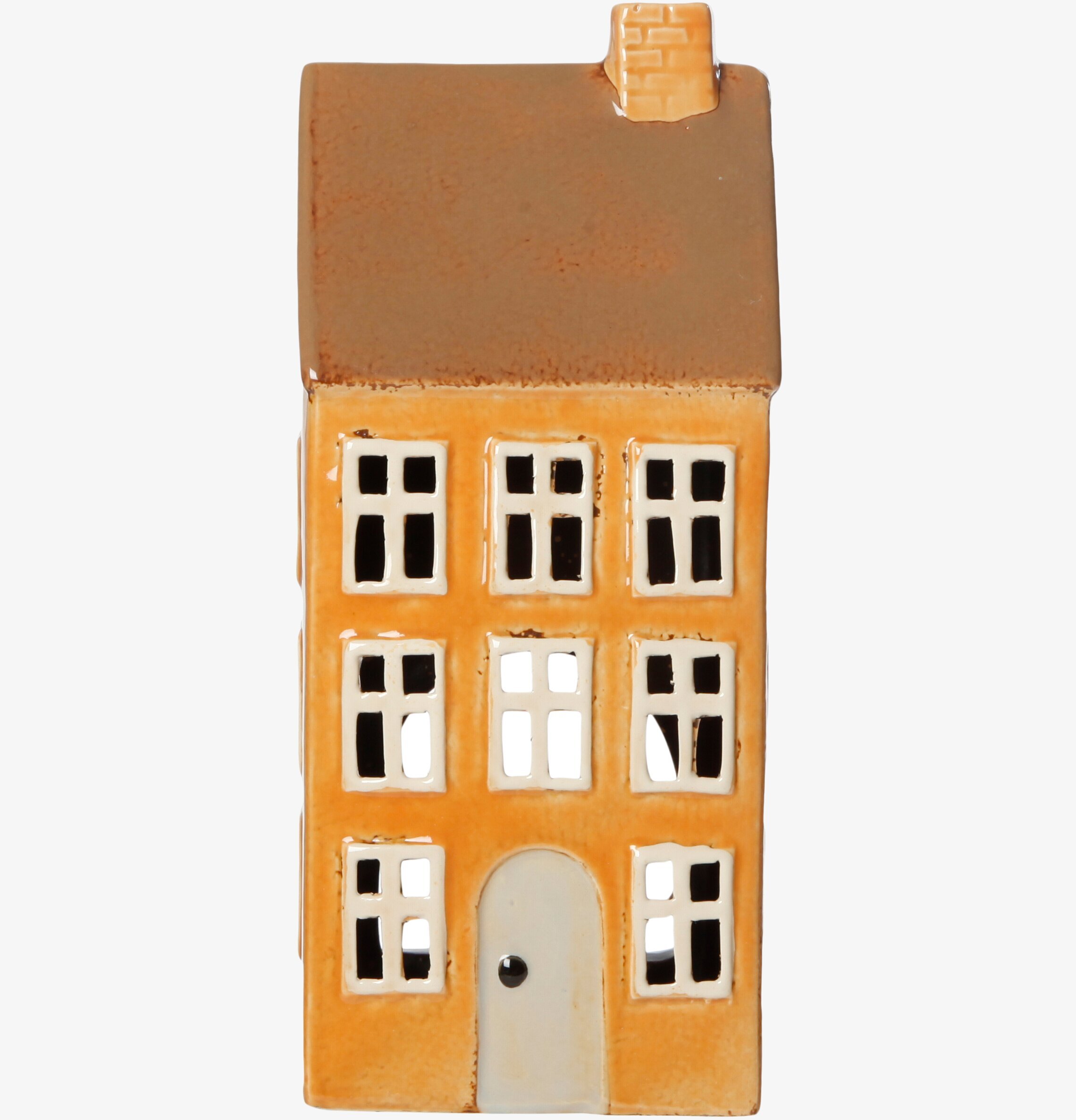 Ljuslykta Hus Gul från Det Gamle Apotek med gul fasad