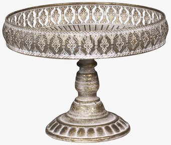 Bild av klassiskt fat med antikmässing och dekorkant