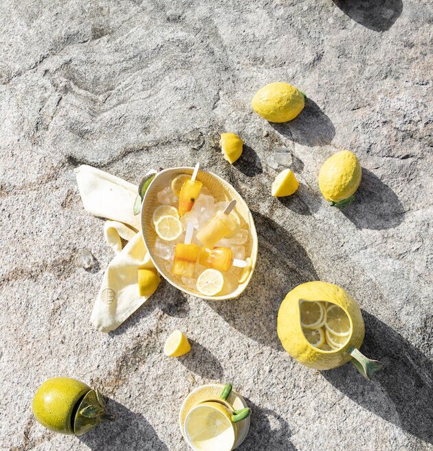 Kanna Lemon från By ON med citrusfrukter och drycker