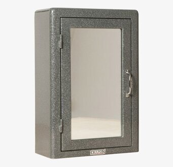 Bild av stilrent medicinskåp med spegel för badrum