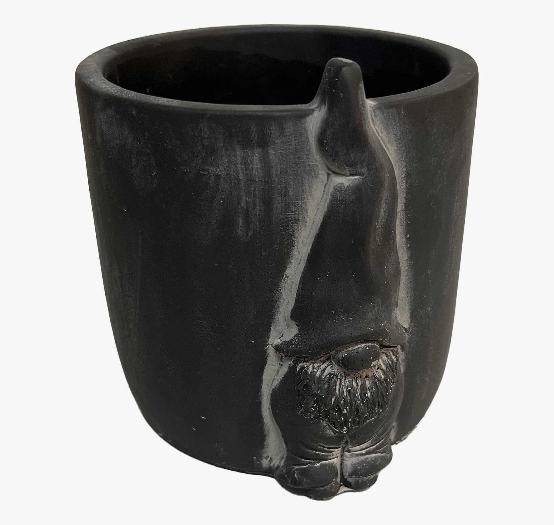 Kruka Tomte Antracit från Wikholm Form med tomtefigur