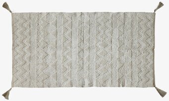 Bild av dekorativ golvmatta med geometriskt mönster