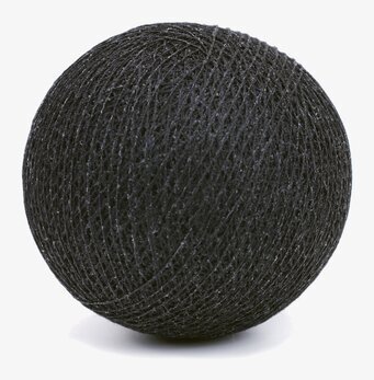 Bild av sfärisk boll med djup svart färg och textur