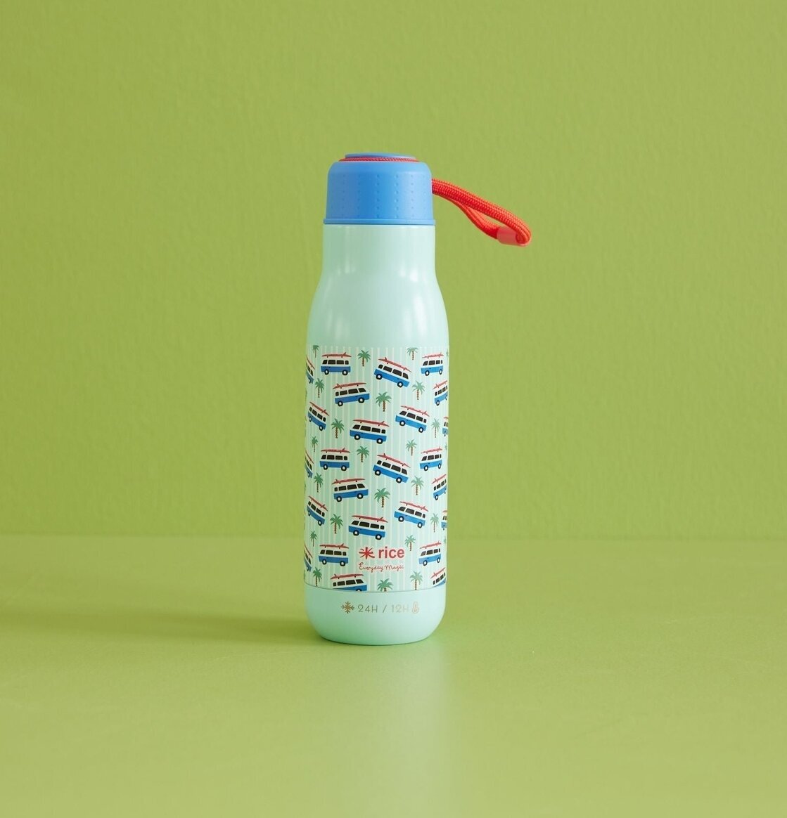 Termoflaska - Car Print från Rice med retrobilar och palmer