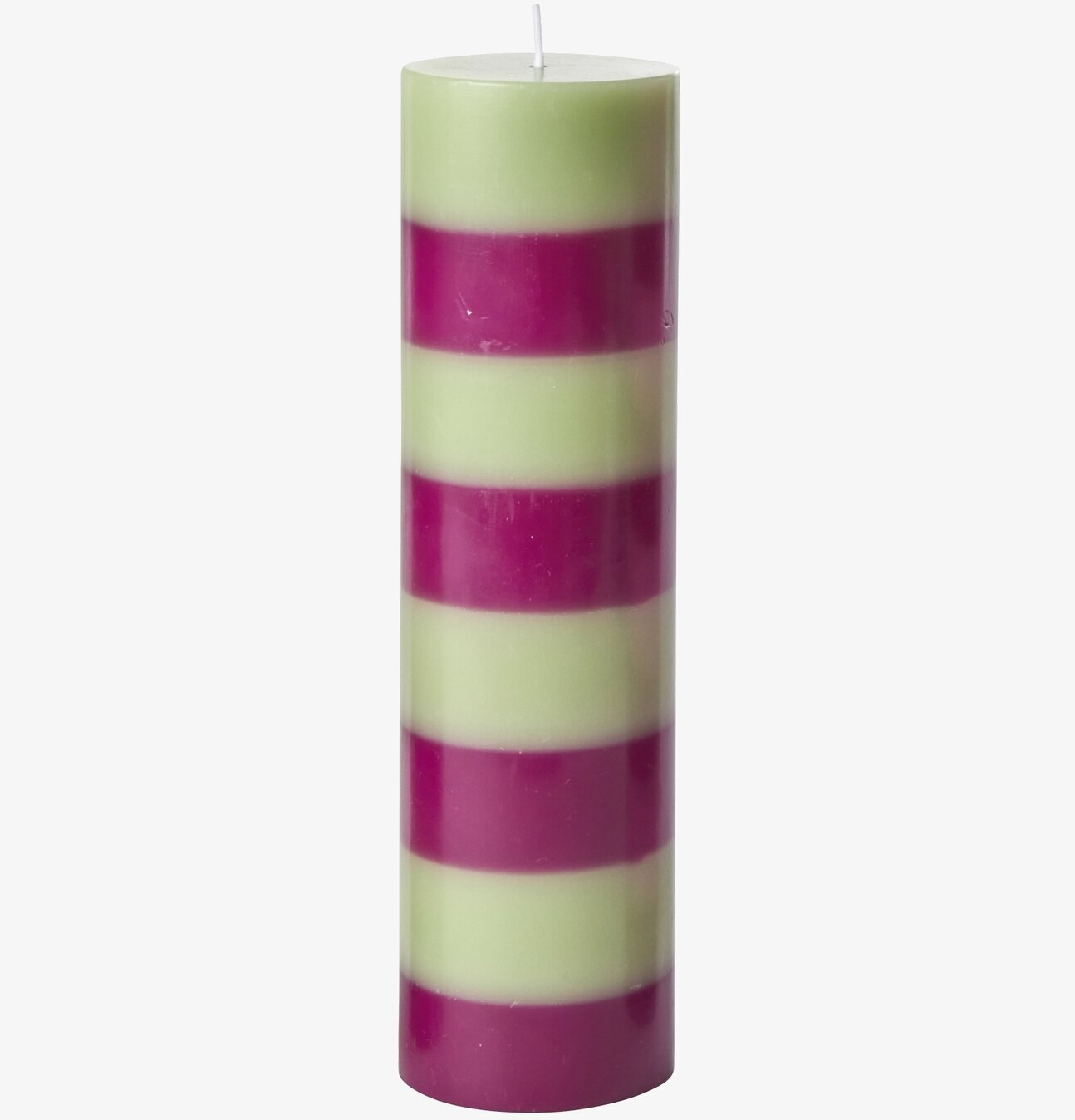 Blockljus - Striped Candles 15cm från Rice med randigt mönster