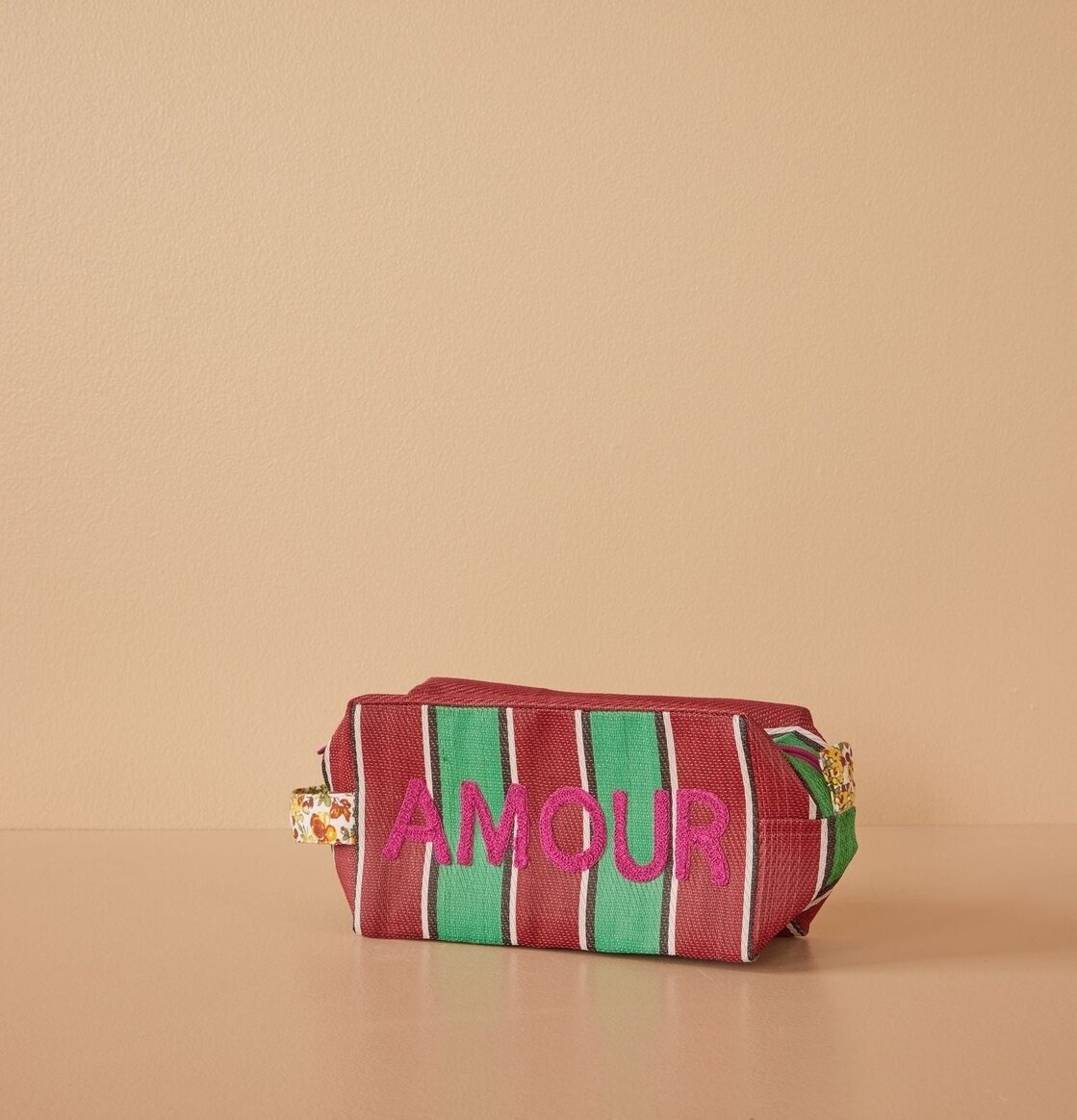 Necessär/Sminkväska Amour från Rice med färgglada ränder