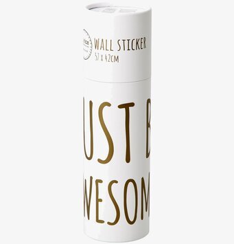 Bild av stilren väggdekal med inspirerande budskap