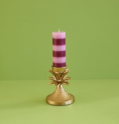 Bild av dekorativ ljusstake med palmformad design