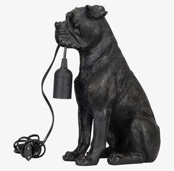 Foto av unik bordslampa formad som en hund