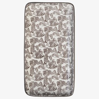 Bild av elegant tallrik med detaljerat mönster