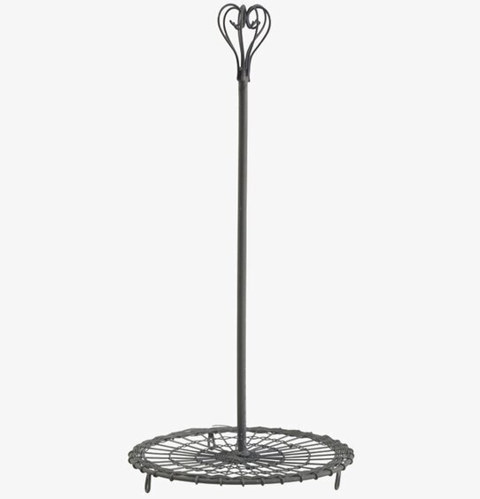 Pappershållare Antik Zink från Chic Antique med hjärtdetalj