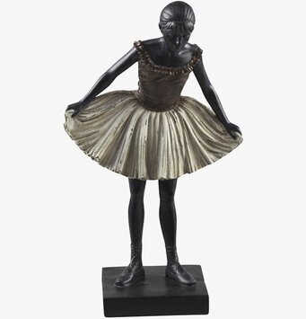 Foto av elegant ballerina statyett i klassisk pose